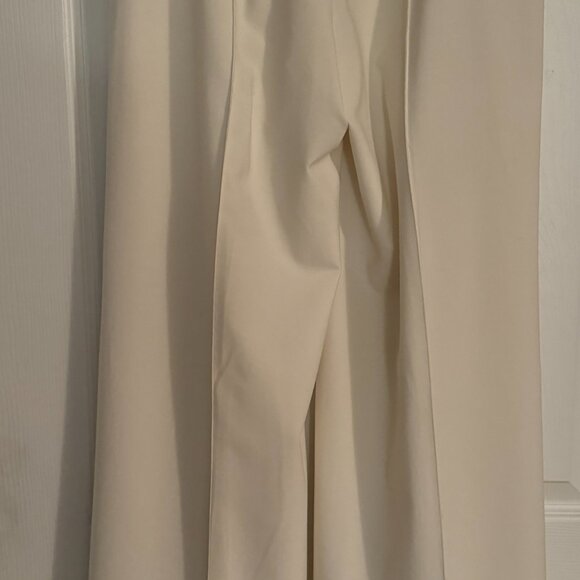Body by Victoria Vintage Off-white Wide Leg Pant, Fully lined, Size 8 - Picture 5 of 8